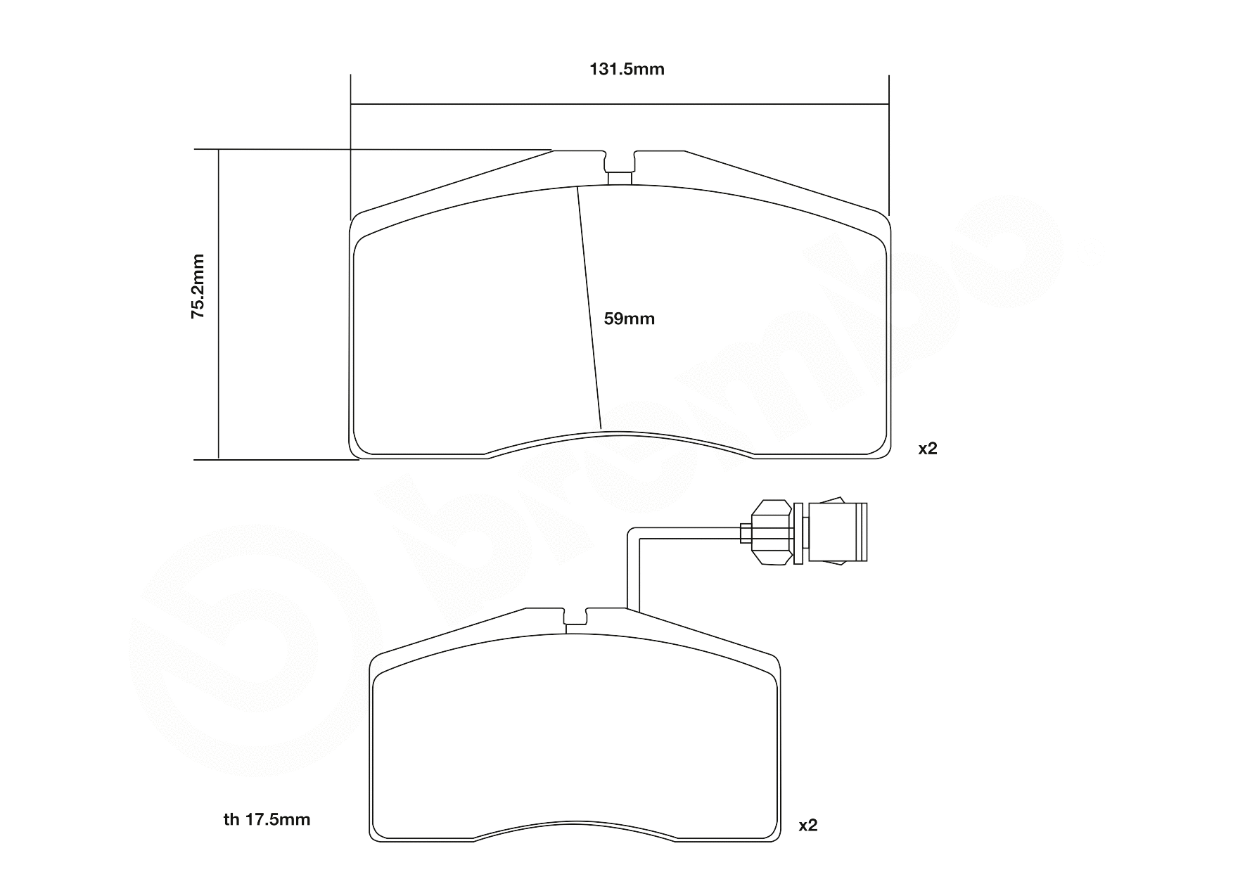 High Performance Brake Pad Set