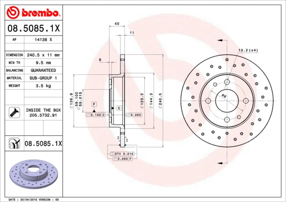 Brake Disc (08.5085.1X)