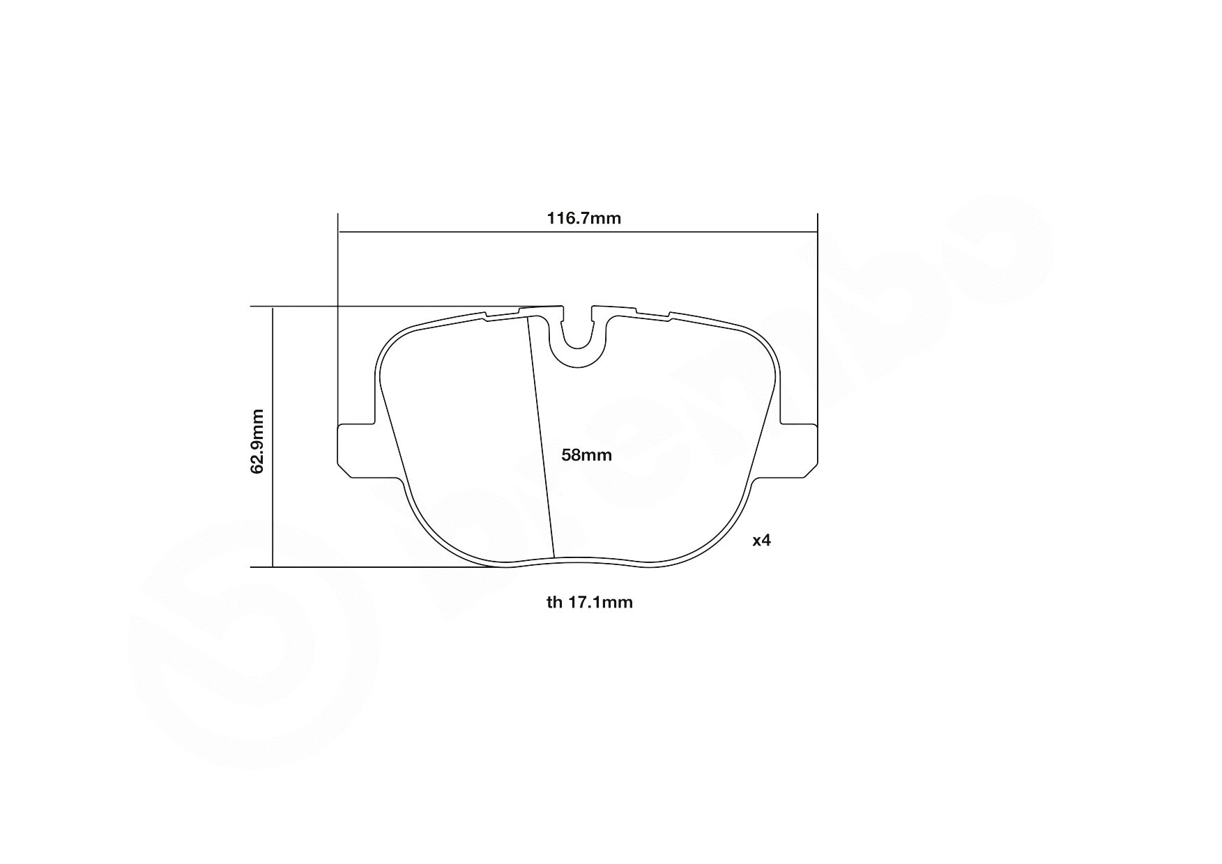 High Performance Brake Pad Set