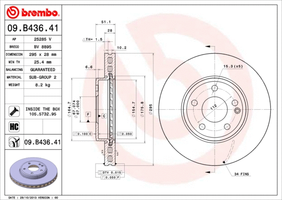 Brake Disc (09.B436.41)