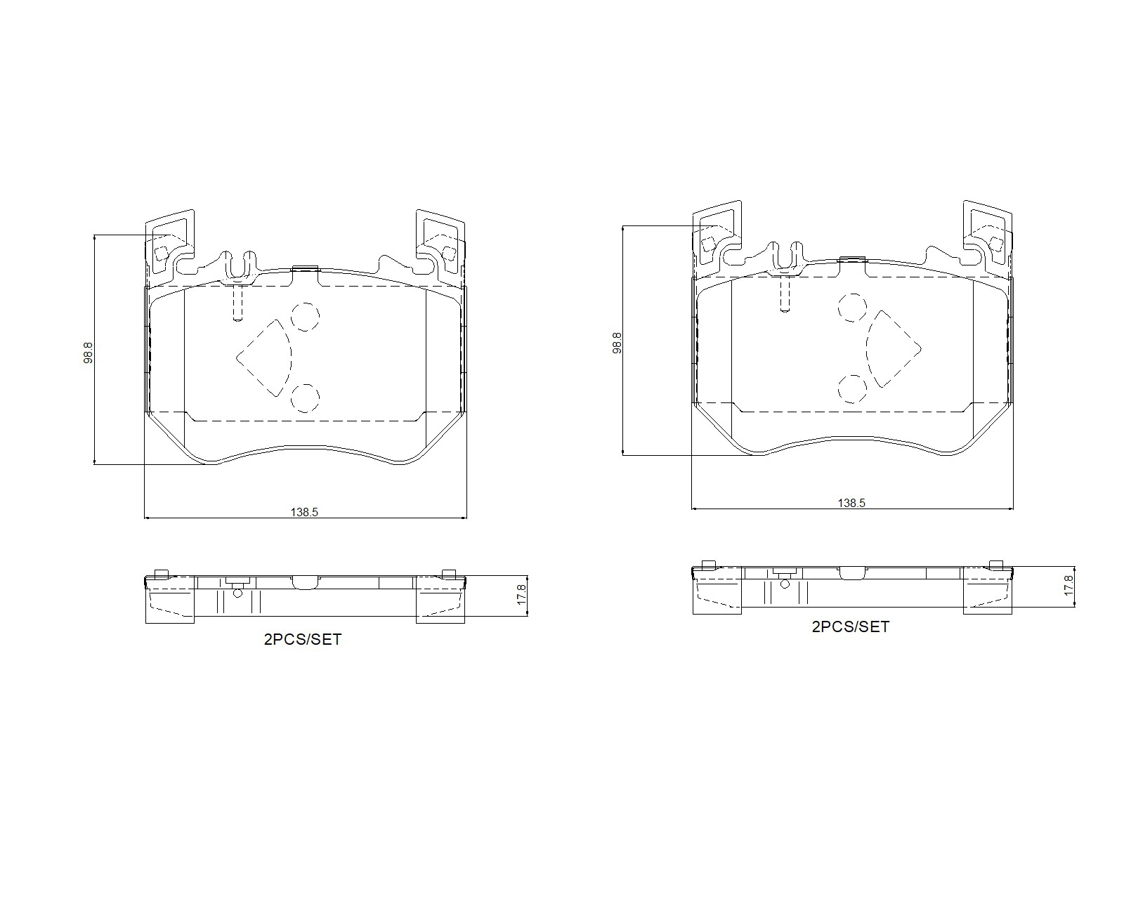Brake Pad Set, disc brake (P 50 171)