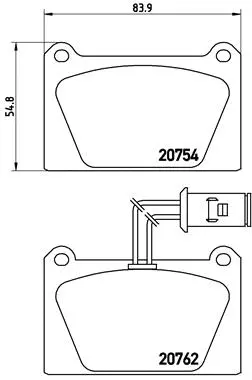 Brake Pad Set, disc brake (P 52 008)