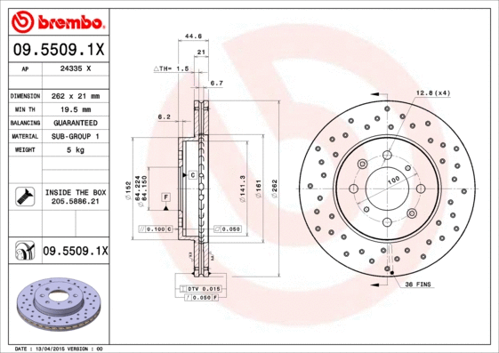 Brake Disc (09.5509.1X)