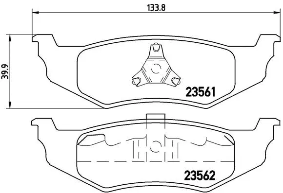 Brake Pad Set, disc brake (P 11 010)