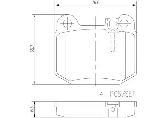 Brake Pad Set, disc brake (P50043N)