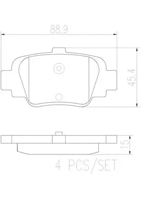 Brake Pad Set, disc brake (P56032N)