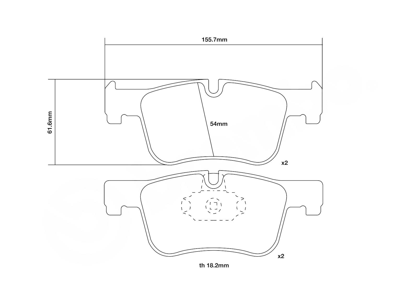 High Performance Brake Pad Set