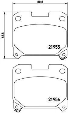 Brake Pad Set, disc brake (P 83 091)