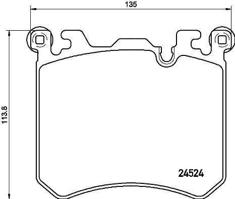 Brake Pad Set, disc brake (P 06 077)