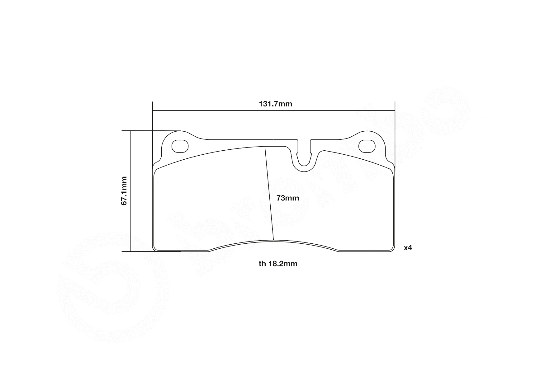 High Performance Brake Pad Set