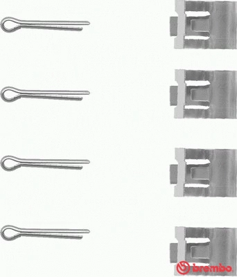 Accessory Kit, disc brake pad (A 02 252)