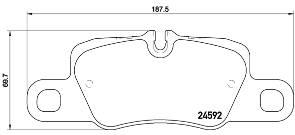 Brake Pad Set, disc brake (P 65 024)