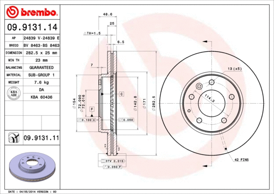 Brake Disc (09.9131.11)