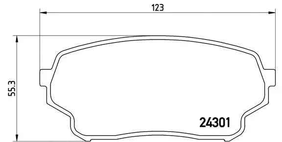 Brake Pad Set, disc brake (P 79 019)