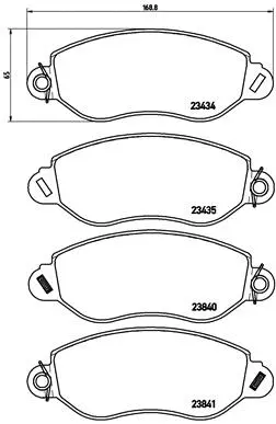 Brake Pad Set, disc brake (P 24 053)