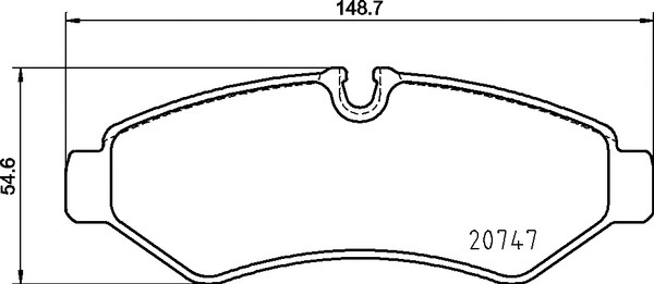 Brake Pad Set, disc brake (P 50 155)