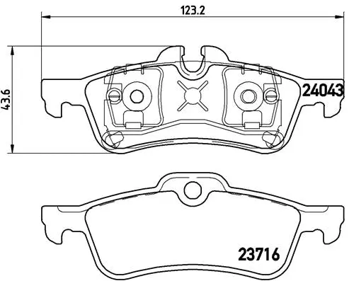 Brake Pad Set, disc brake (P 06 032)
