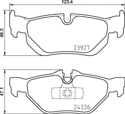 Brake Pad Set, disc brake (P 06 105)