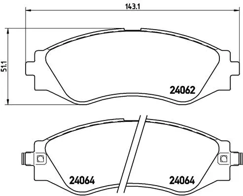 Brake Pad Set, disc brake (P 10 006)