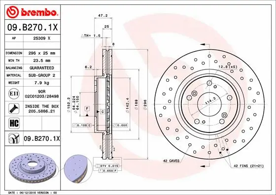 Brake Disc (09.B270.1X)