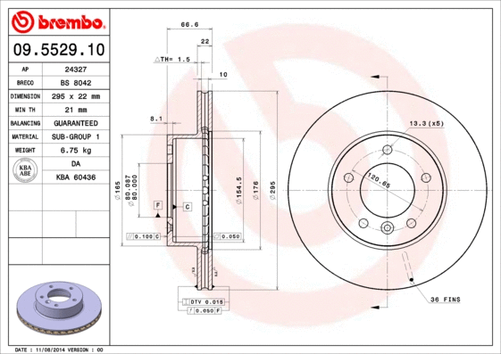 Brake Disc (09.5529.10)