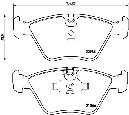 Brake Pad Set, disc brake (P 06 012)