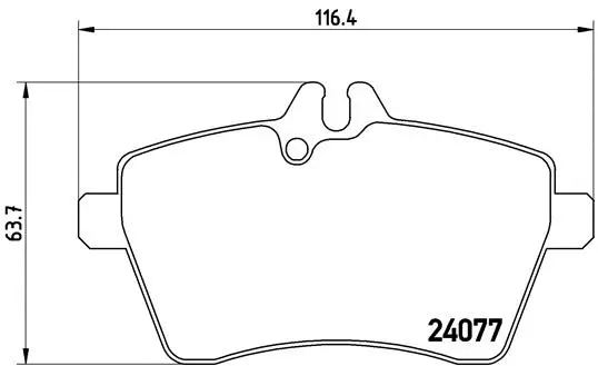 Brake Pad Set, disc brake (P 50 056)