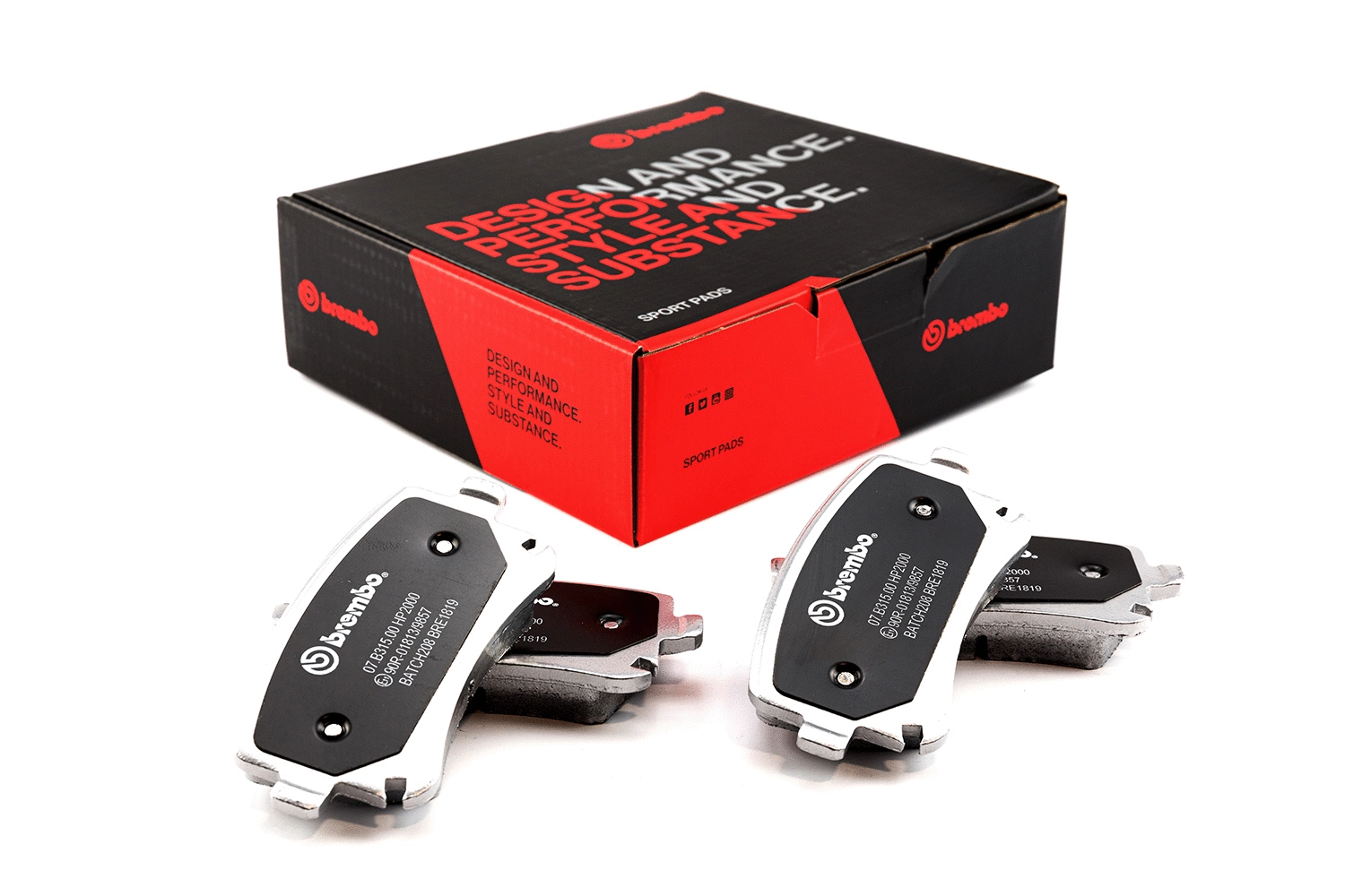High Performance Brake Pad Set (07.B315.00)