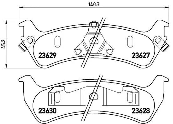 Brake Pad Set, disc brake (P 24 042)