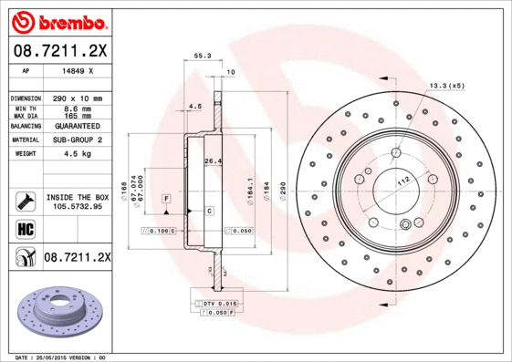 Brake Disc (08.7211.2X)