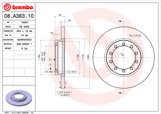 Brake Disc (08.A363.10)