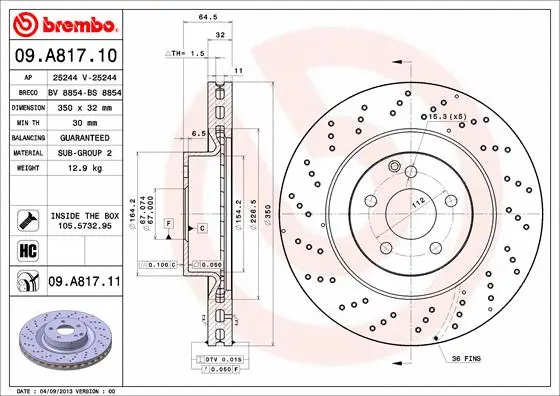 Brake Disc (09.A817.10)