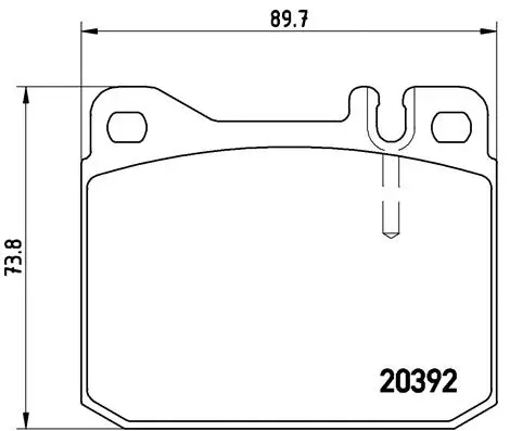 Brake Pad Set, disc brake (P 85 007)