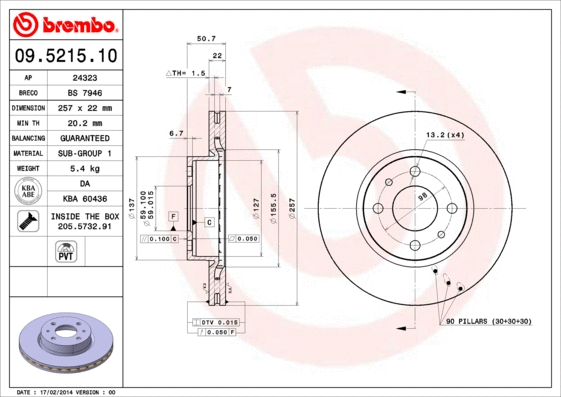 Brake Disc (09.5215.10)