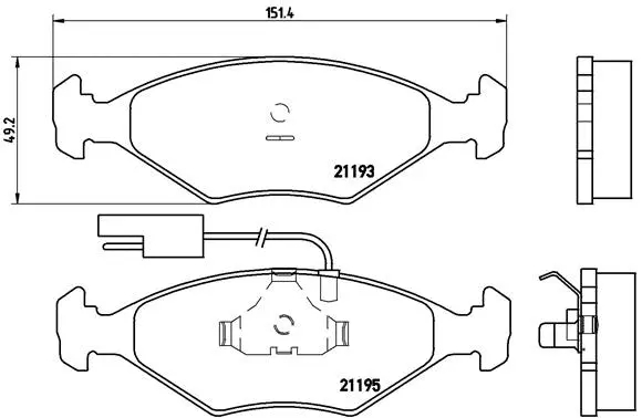 Brake Pad Set, disc brake (P 23 039)