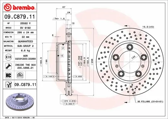 Brake Disc (09.C879.11)