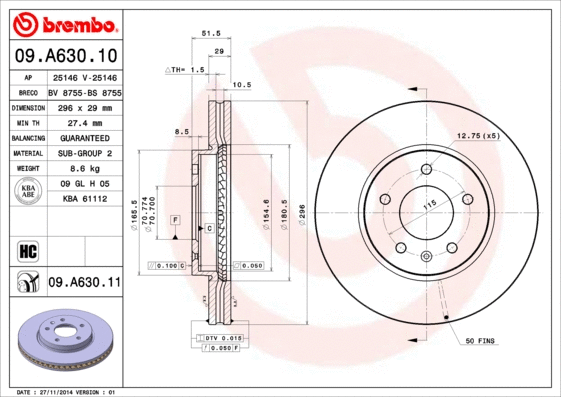 Brake Disc (09.A630.10)