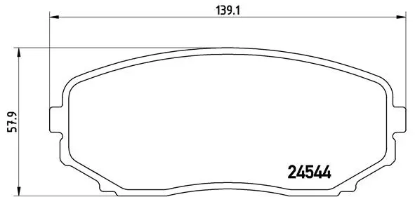 Brake Pad Set, disc brake (P 49 040)