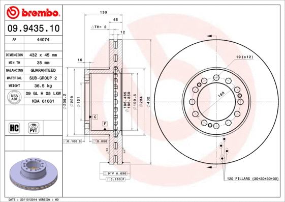 Brake Disc (09.9435.10)
