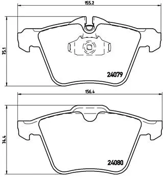 Brake Pad Set, disc brake (P 36 027)