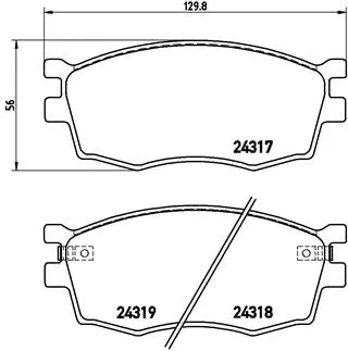 Brake Pad Set, disc brake (P 30 026)