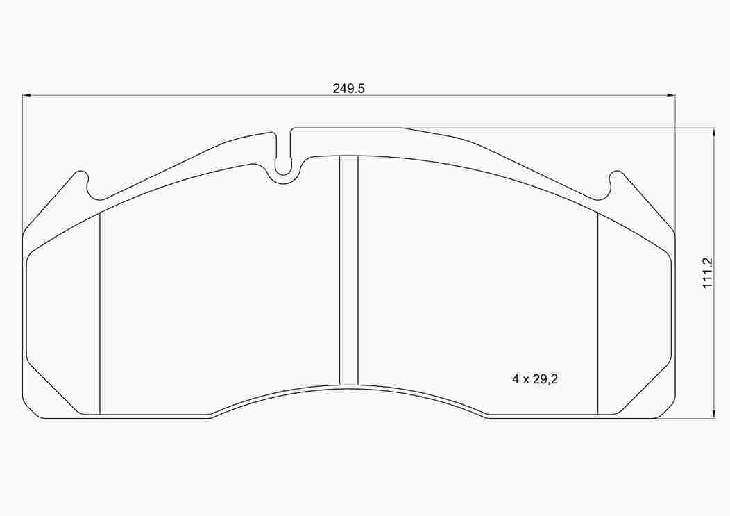 Brake Pad Set, disc brake (P C7 002)