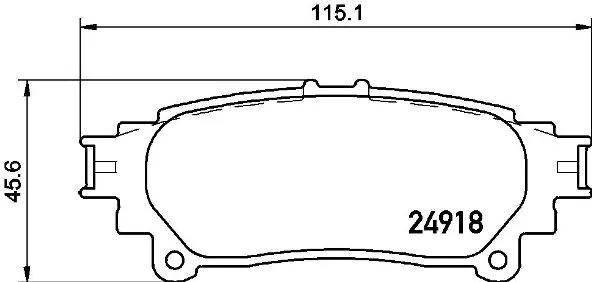 Brake Pad Set, disc brake (P 83 152)