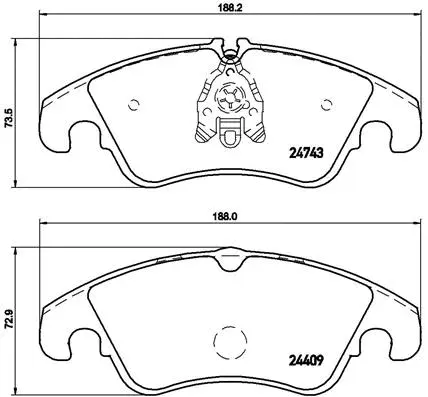 Brake Pad Set, disc brake (P 85 098)