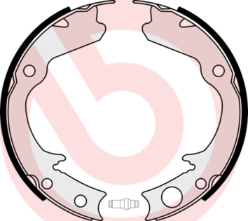 Brake Shoe Set, parking brake (S 78 508)