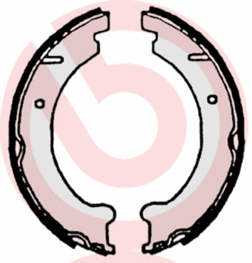 Brake Shoe Set, parking brake (S 86 509)