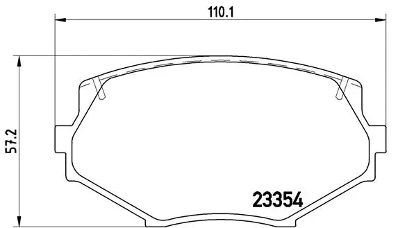 Brake Pad Set, disc brake (P 49 020)