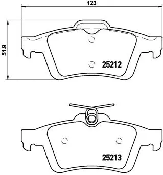 Brake Pad Set, disc brake (P 24 148)