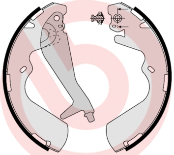 Brake Shoe Set (S 30 514)