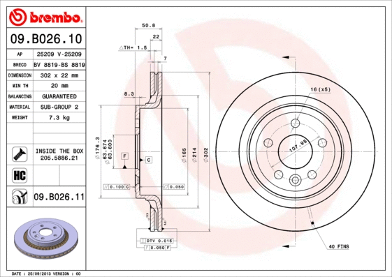 Brake Disc (09.B026.11)